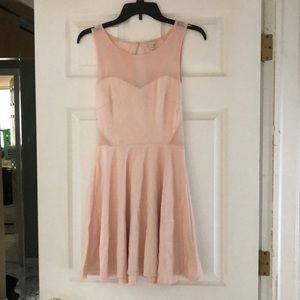 GUESS blush pink skater dress